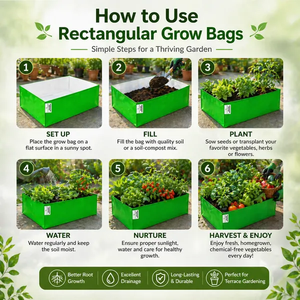 Hdpe_260_Gsm_Rectangular_Grow_Bag_(24X18X9_Inch)_|_Reusable_Uv_Stabilized_Grow_Bags_For_Terrace_Balcony_&_Kitchen_Garden_|_Heavy_Duty_Vegetable_Planter_|_Ideal_For_Leafy_Plant_&_Herbs