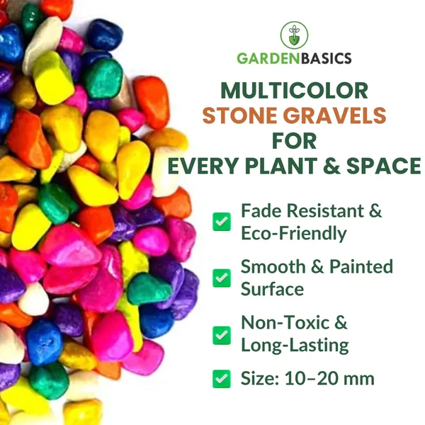 GARDENBASICS_Multicolor_Gravels_|_Pebbles_for_Plants_Pots_|_Decorative_Pebbles_Stones_for_Garden_|_Pebble_Stones_for_Decoration_|_River_Rocks_for_Potted_Indoor_Planters_|_Fish_Tank_Aquarium_|_1_KG