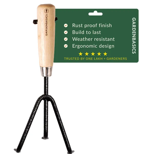 GARDENBASICS_Hand_Cultivator_for_Gardening_|_Heavy_Duty_Cultivation_Tool_|_Soil_Cultivator_for_Garden_|_Digging_Tools_for_Soil_|_Rust_Free_Plant_tools_for_Home_Garden_|_Gardening_Tools_Gift_Set
