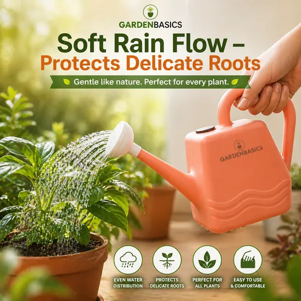 GARDENBASICS_Plant_Watering_Can_2_Litre_|_Water_Spray_Can_with_Sprinkler_Cap_|_Easy_Pour_Long_Spout_|_Leak-Proof_|_Ideal_for_Home,_Balcony_&_Garden_Plants_|_Indoor_Outdoor_Watering_Shower_Jug