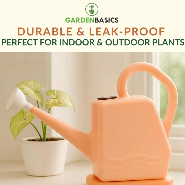 GARDENBASICS_Plant_Watering_Can_2_Litre_|_Water_Spray_Can_with_Sprinkler_Cap_|_Easy_Pour_Long_Spout_|_Leak-Proof_|_Ideal_for_Home,_Balcony_&_Garden_Plants_|_Indoor_Outdoor_Watering_Shower_Jug