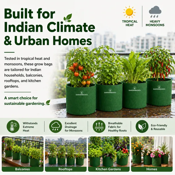 GARDENBASICS_Geo_Fabric_Grow_Bags_|_400_GSM_Thickened_Nonwoven_Plant_Grow_Bags_|_Grow_Pots_for_Plants_|_Planting_Bags_for_Vegetables_Growing_(10_Pcs,_9_X_9_Inches)