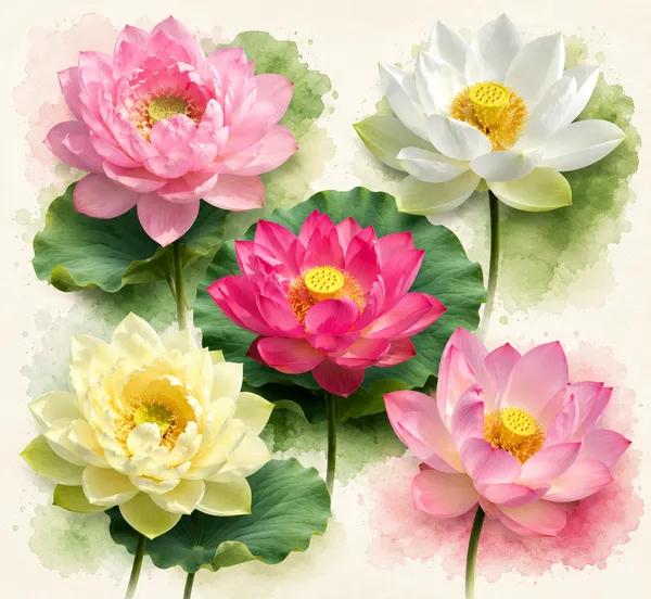 Exotic_Lotus_Flower_Tubers_–_Mixed_Color_Collection