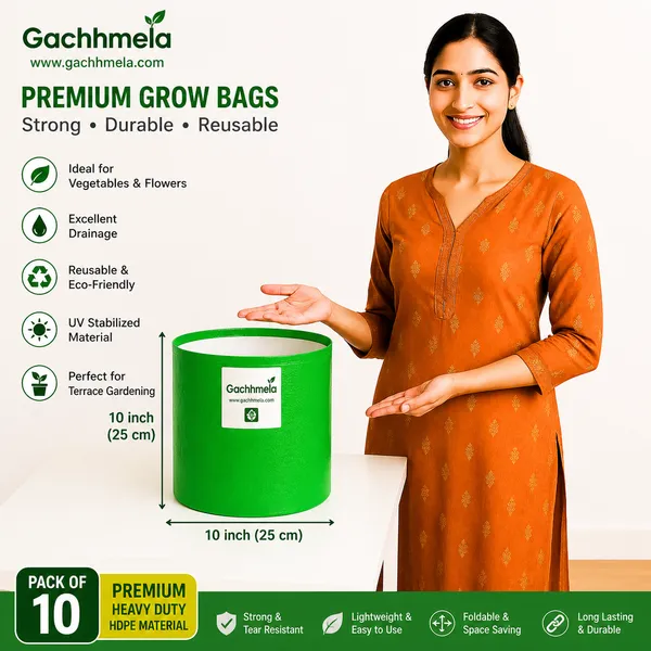 HDPE_10×10_Cylindrical_Grow_Bag_–_260_GSM_|_UV-Stabilized_Round_Grow_Bag_for_Vegetables_&_Flowers