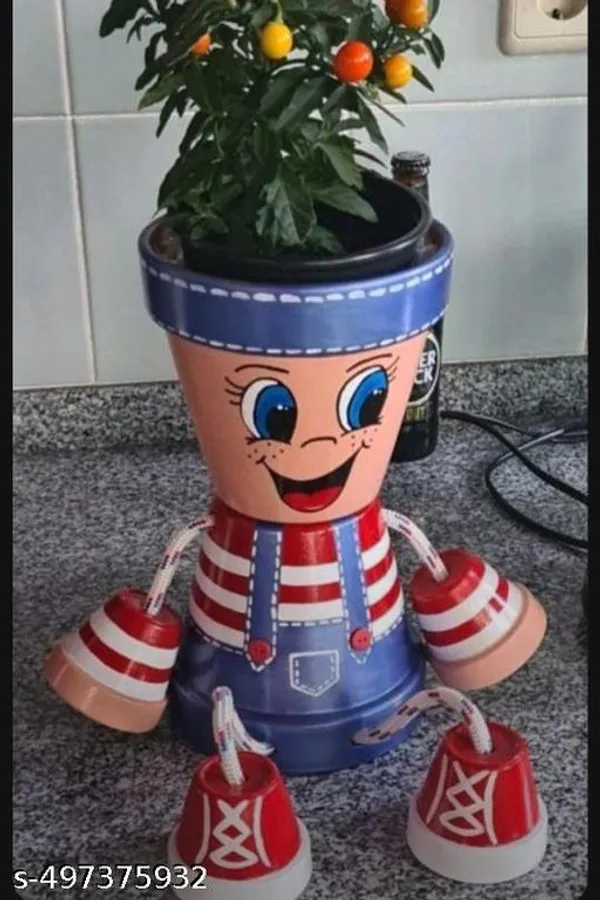 Blue_Premium_Flowers_Pot