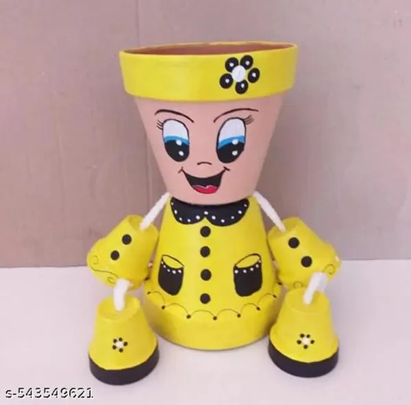 Yellow_Premium_Charming_Girl_Planters