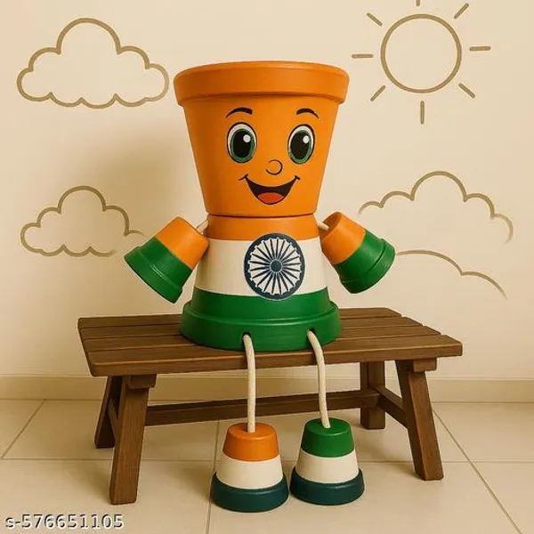 Multicolor_Independence_Day_Special_Tricolor_Pot_Doll_Handmade_Patriotic_Planter_Toy_Desk_Table_Decor