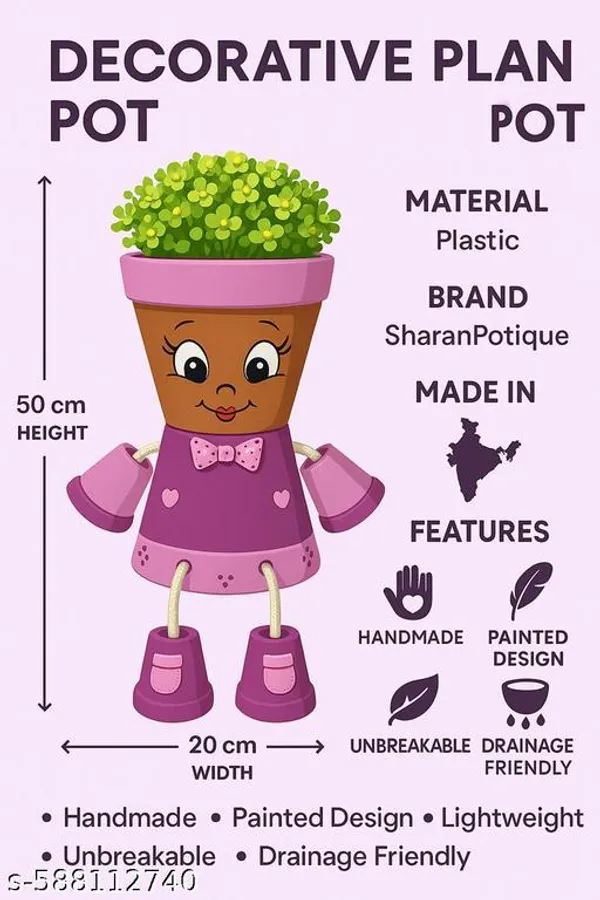 Pink_Handmade_Terracotta_Doll_Planter_Cute_Decorative_Clay_Flower_Pot