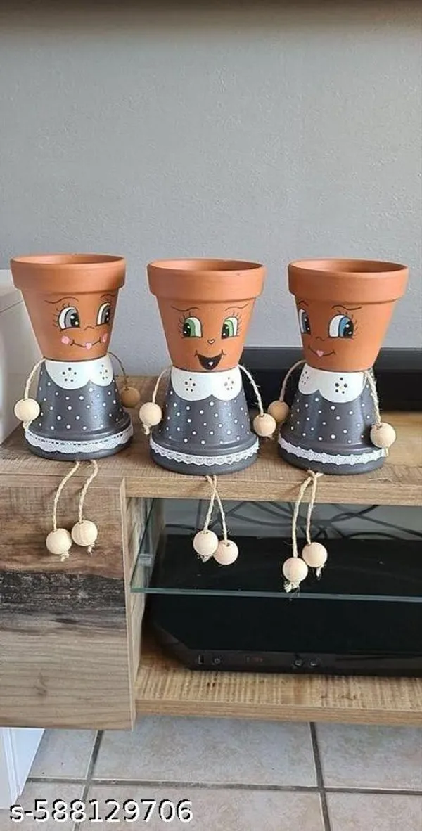 Brown_And_Black_Handmade_Doll_Face_Terracotta_Planters_Cute_Decorative_Clay_Flower_Pots_With_Rope_Hands_Legs_Tabletop_Home_Decor_Showpiece_Pack_Of_3