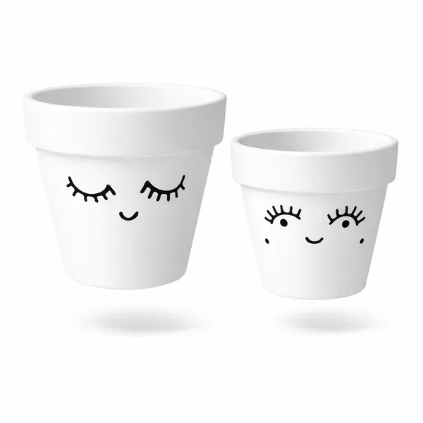 White_Hand_Painted_Cute_Face_Succulent_Pots_Set_Of_2_Potique