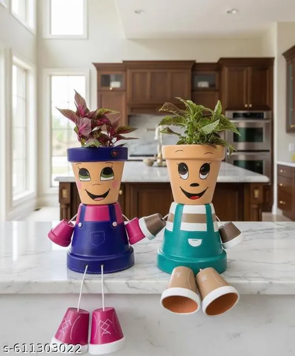 Multicolor_Kitchen_Herb_Garden_Character_Planters_Set_Cute_Face_Plant_Pots_For_Windowsill_Indoor_Gardening