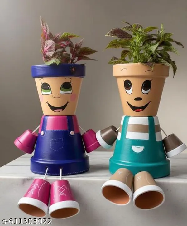Multicolor_Kitchen_Herb_Garden_Character_Planters_Set_Cute_Face_Plant_Pots_For_Windowsill_Indoor_Gardening
