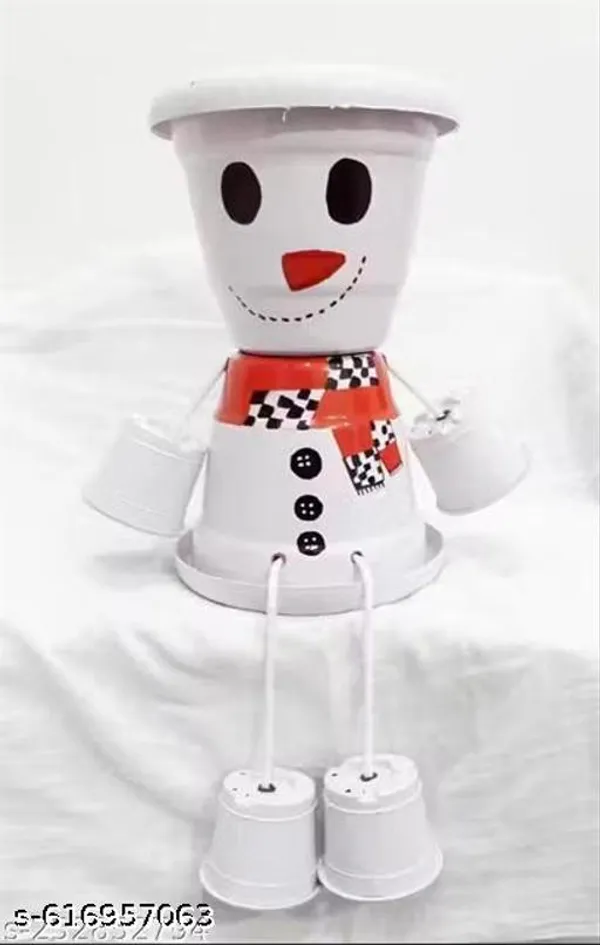 White_Snowman_Planter_Pot_Christmas_Decor_Winter_Garden_Decoration_Holiday_Gift_For_Plant_Lovers_Ceramic_Style_Planter
