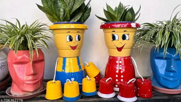 Yellow_And_Red_Couple_Planters_For_Home_Decor_Flowers_Pot