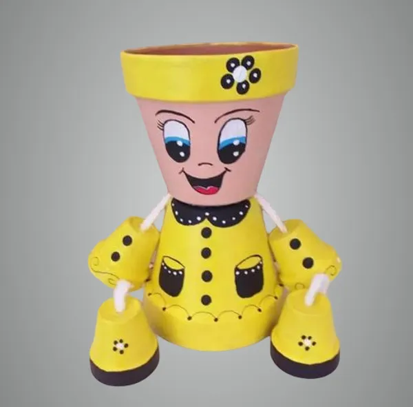 Yellow_Premium_Charming_Girl_Planters