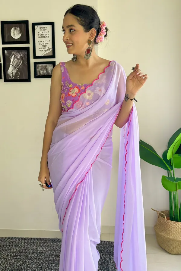 Georgette_Lavender_Georgette_Embroidered_Saree_For_Women