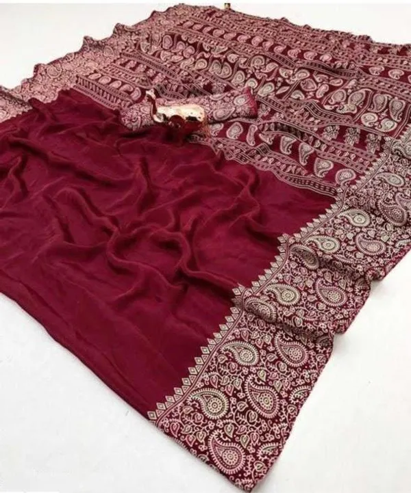 Crepe_Silk_Maroon_Crepe_Silk_Embroidered_Saree_For_Women
