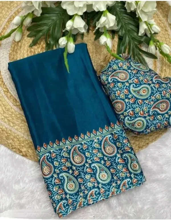 Linen_Blue_Linen_Printed_Saree_For_Women