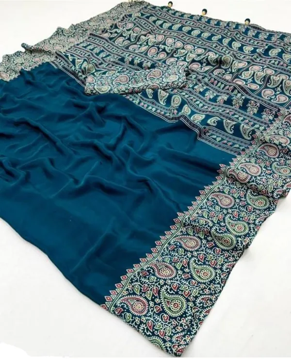 Linen_Blue_Linen_Printed_Saree_For_Women