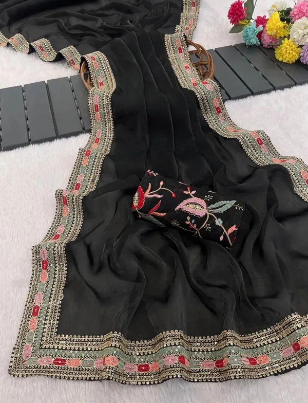 Chiffon_Women_Embroidered_Work_Stylish_Classic_Orignal_Chiffon_Saree_for_Women