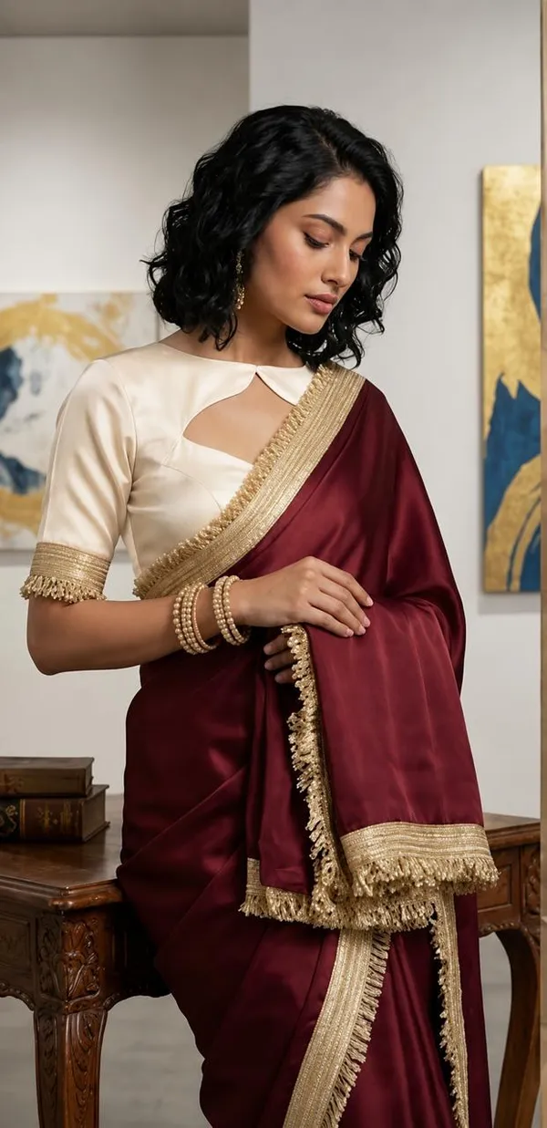 maroon_frendy_saree