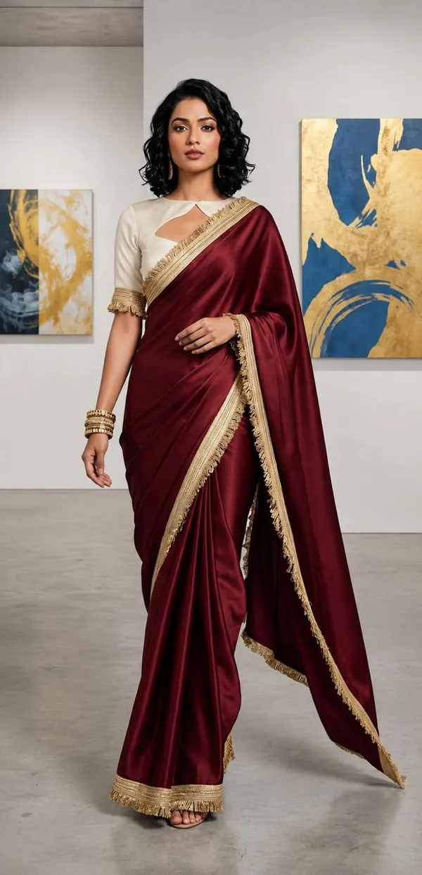 maroon_frendy_saree
