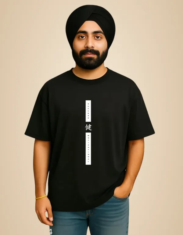 Black_Soild_Oversized_Regular_Fit_Shirt_Round_Neck_Casual_Wear_T_Shirt
