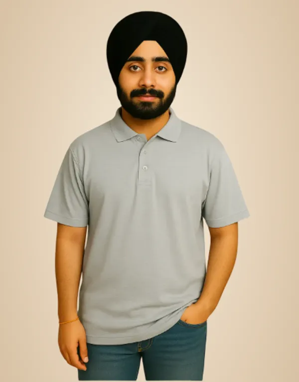 Grey_Solid_Classic_Collar_Half_Sleeve_Casual_Polo_T_Shirt