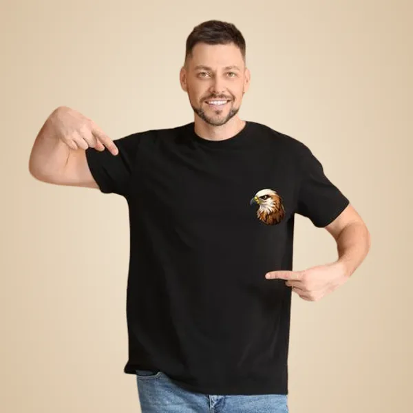 Black_Round_Neck_Half_Sleeves_Cotton_Blend_T_Shirt