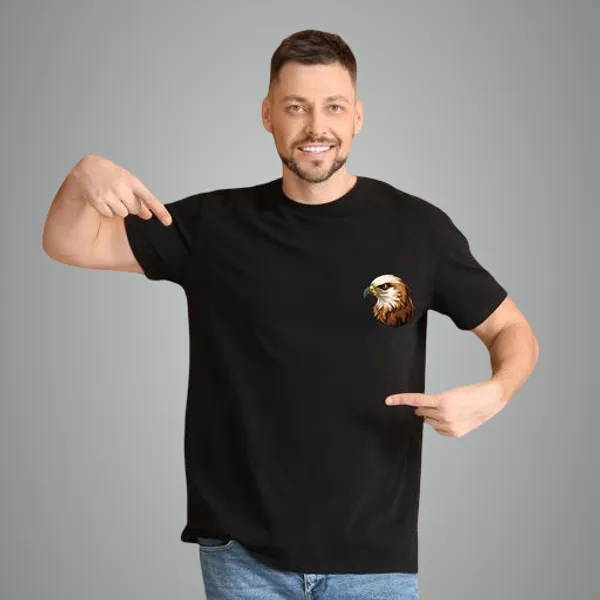 Black_Round_Neck_Half_Sleeves_Cotton_Blend_T_Shirt