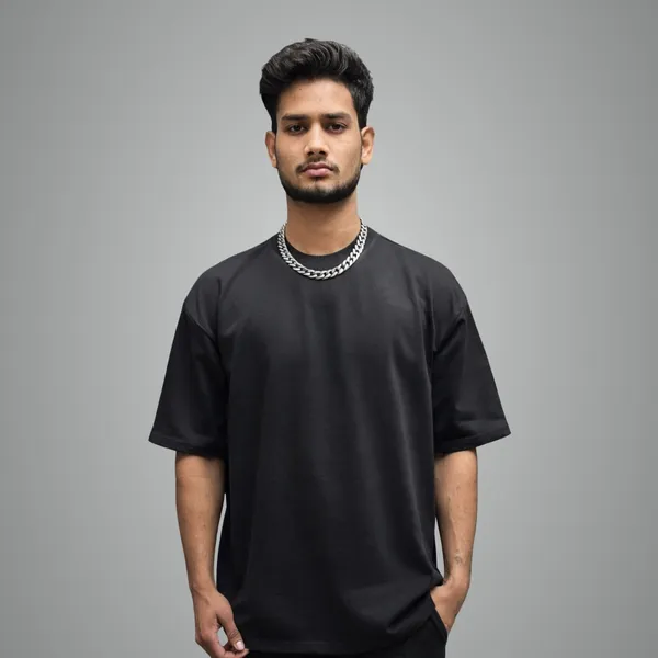 Black_Graphic_Text_Design_Round_Neck_Half_Sleeve_Cotton_Blend_T_Shirt