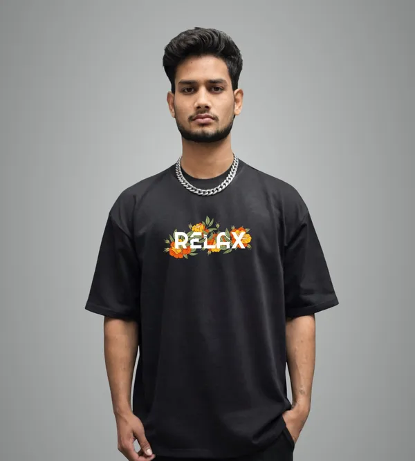 Black_Oversized_Cotton_Streetwear_Style_Soft_Breathable_T_Shirt_For_Unisex