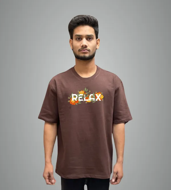 Brown_Oversized_Cotton_Streetwear_Style_Soft_Breathable_T_Shirt_For_Unisex