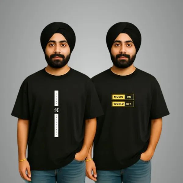 Black_Graphic_Text_Design_Round_Neck_Half_Sleeve_Cotton_Blend_Casual_Streetwear_Tee_Pack_Of_2