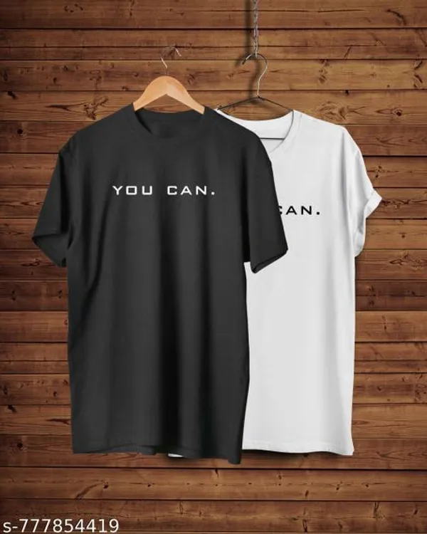 Black_Cotton_Blend_Round_Neck_Lightweight_Quick_Dry_Motivational_Graphic_T_Shirts