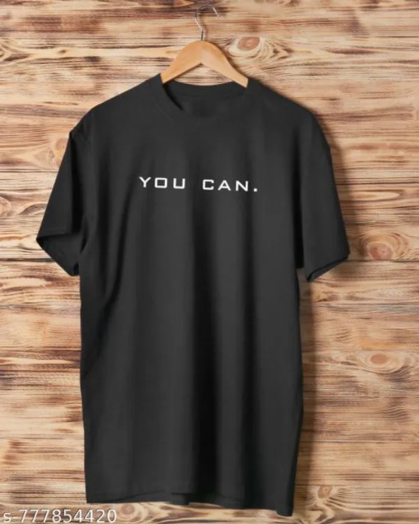 White_And_Black_Polyester_Lightweight_Quick_Dry_Motivational_Graphic_Round_Neck_T_Shirts_Pack_Of_2
