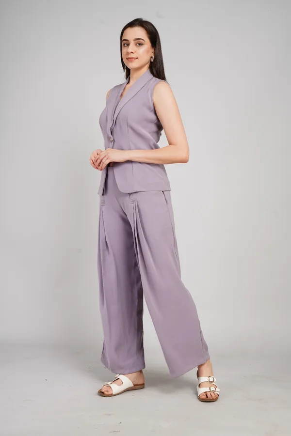 Lavender_Polyester_Co_Ord_Set_For_Women