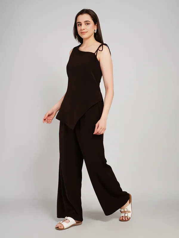 chocolatey__Stylish__Formal_Jumpsuit_For_Women