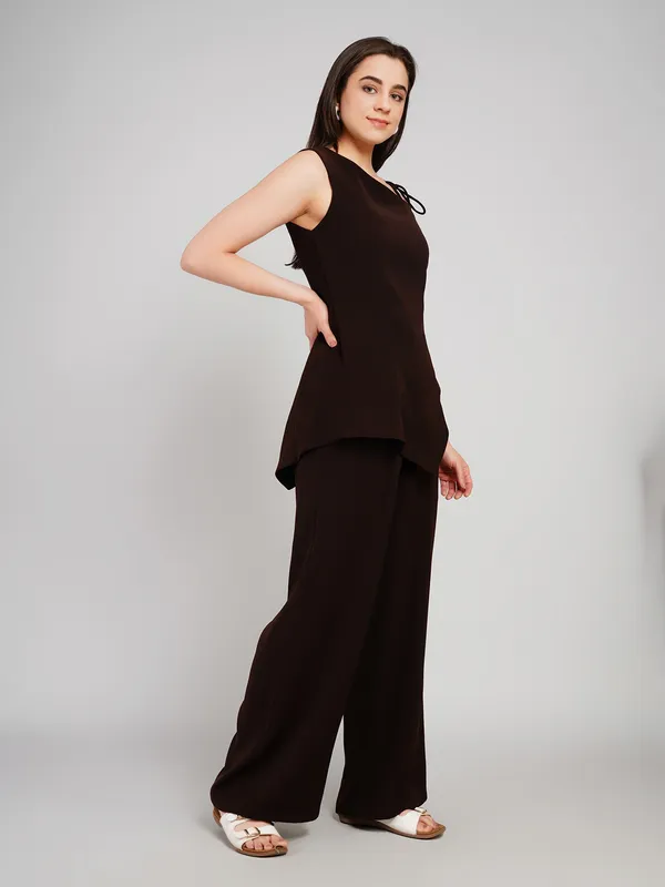 chocolatey__Stylish__Formal_Jumpsuit_For_Women