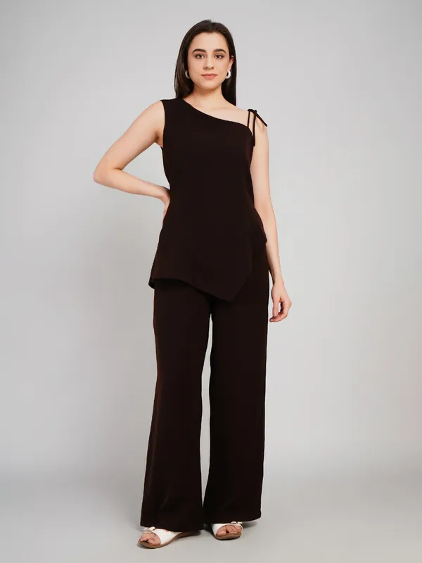 chocolatey__Stylish__Formal_Jumpsuit_For_Women
