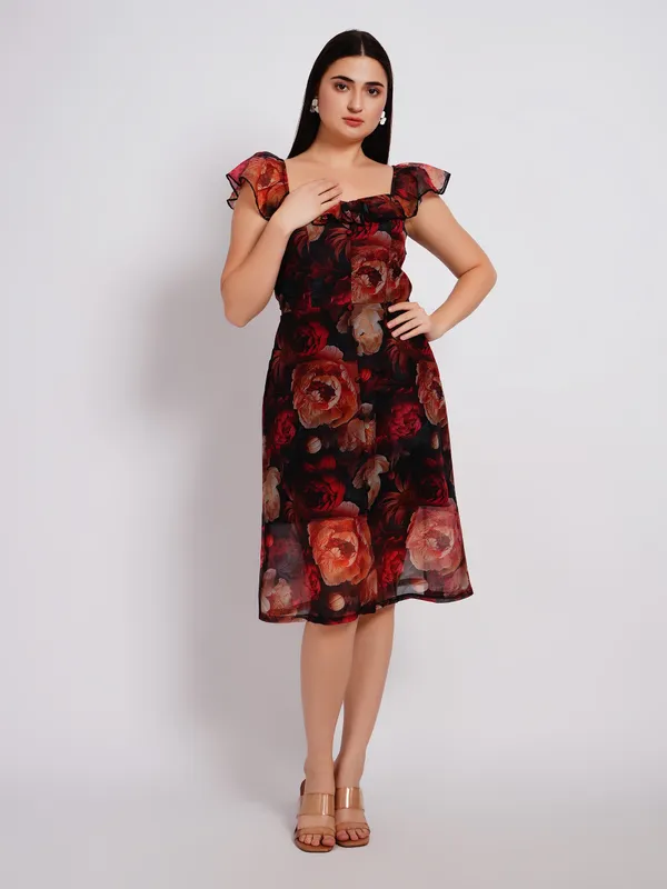3D_FLOWER_PRINT_ONE_PIECE_DRESS