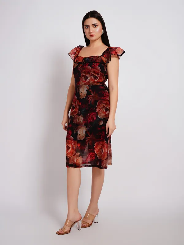 3D_FLOWER_PRINT_ONE_PIECE_DRESS