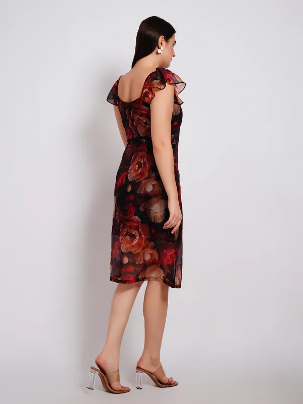 3D_FLOWER_PRINT_ONE_PIECE_DRESS