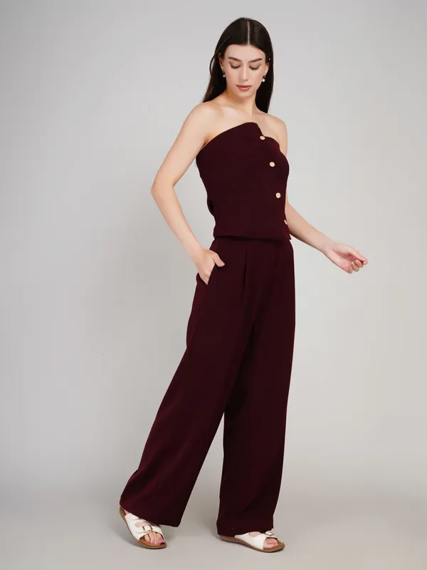 Wine_Imported_Polyster_Designer_Co_Ord_Set_For_Women