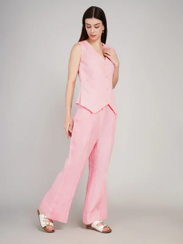 Baby_Pink_Pure_Linen_Formal_Co_Ord_Set_For_Women