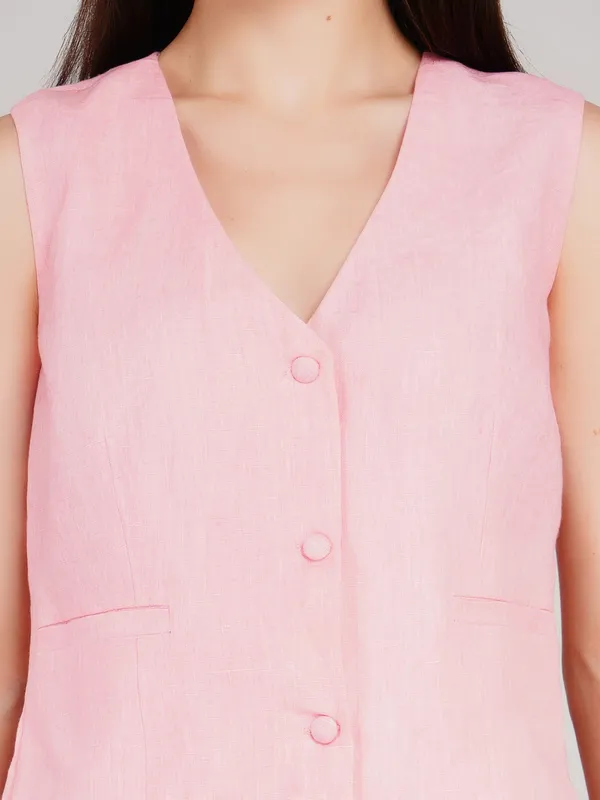 Baby_Pink_Pure_Linen_Formal_Co_Ord_Set_For_Women