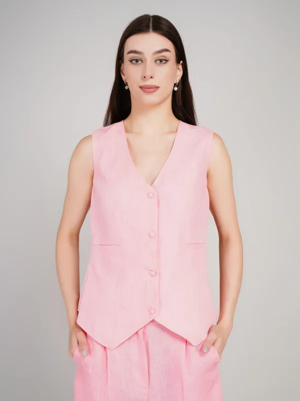 Baby_Pink_Pure_Linen_Formal_Co_Ord_Set_For_Women