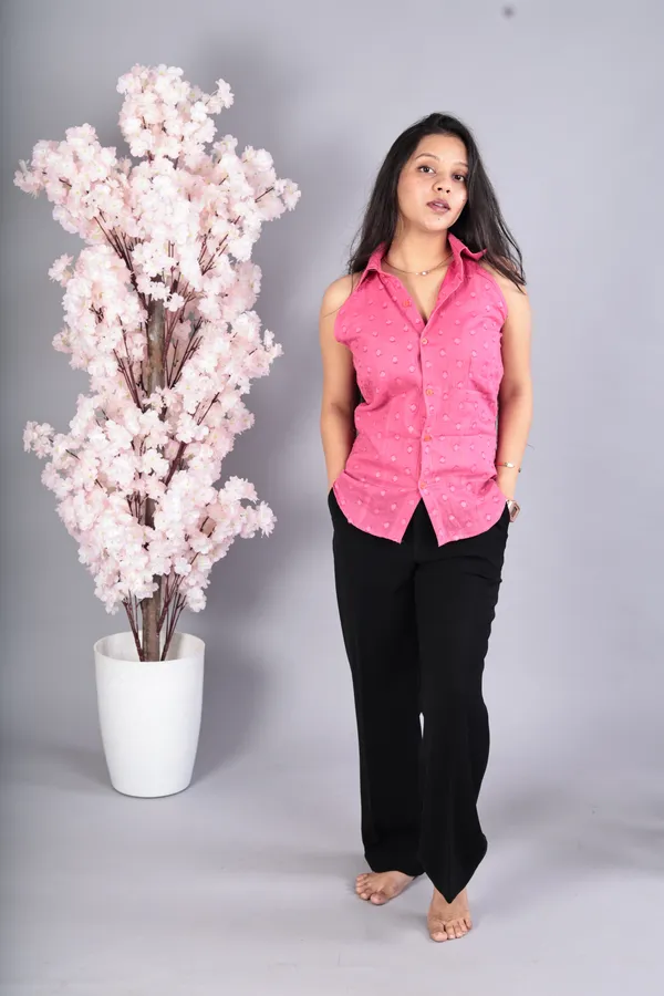Pink_Pure_Cotton_Buta_Quilted__Stylish_Shirt_Set_For_Women
