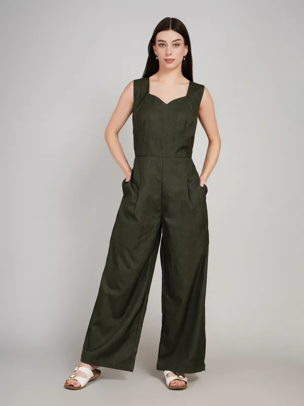 Green__Cotton_Jump_Suit_For_Women