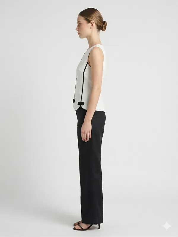 White_Pure_Linen_Top_For_Women